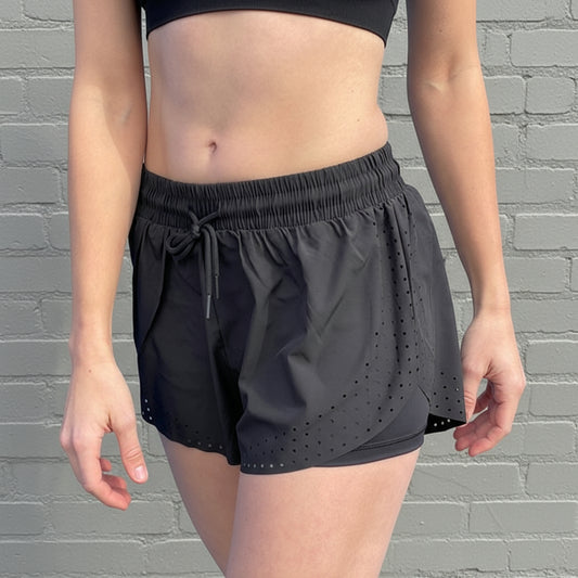 Arielle Athletic Shorts with Built-In Compression
